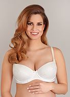Nursing bra, microfiber, easy open cups, small dots, B to H-cup